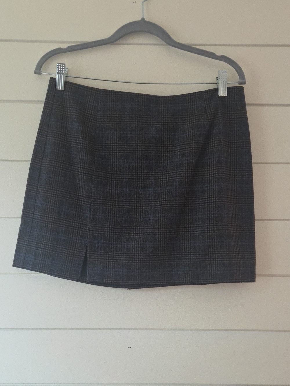Madewell Gray Plaid Mini Skirt Size 4